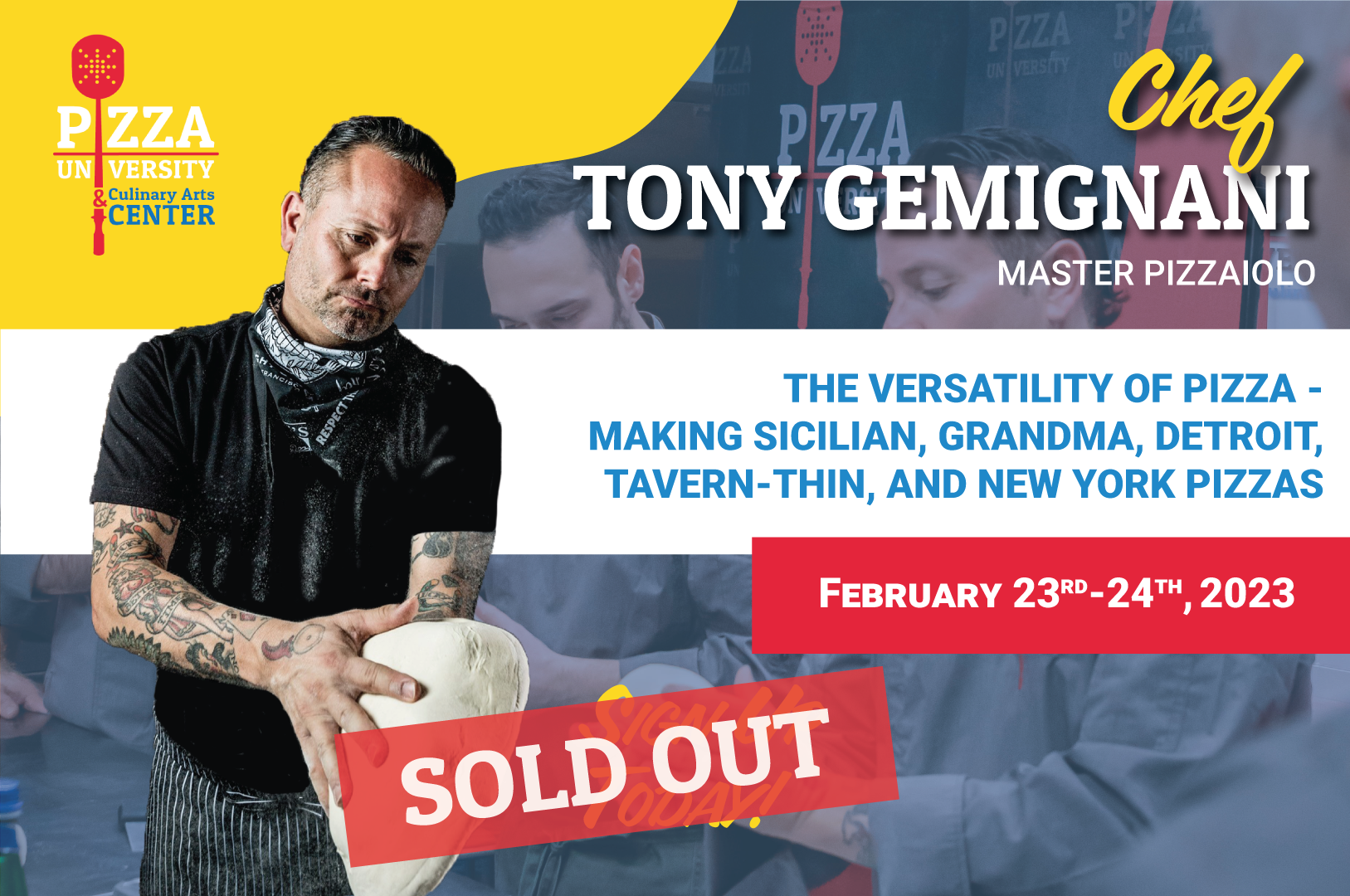 2-Day Intensive “The Versatility of Pizza” Class with Tony Gemignani